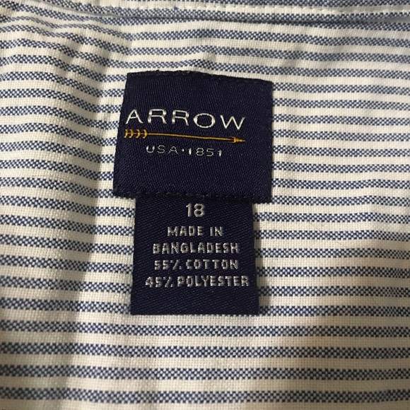 BUNDLE 3 Dress Shirts (LL Bean & Arrow) - Boys Sz 14 - 18 - Picture 4 of 16